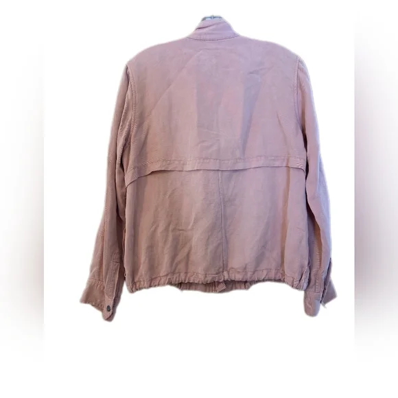 Rails Moto Style Lightweight Dusty Pink Jacket Spring Indie Size Medium - Picture 3 of 4